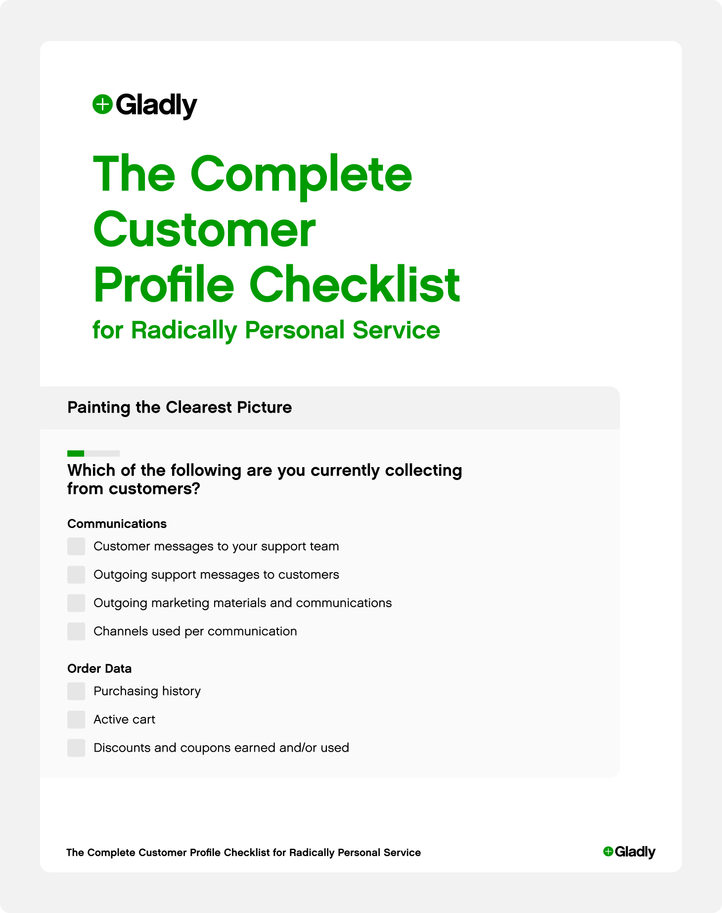 The Complete Customer Profile Checklist for Radically Personal Service