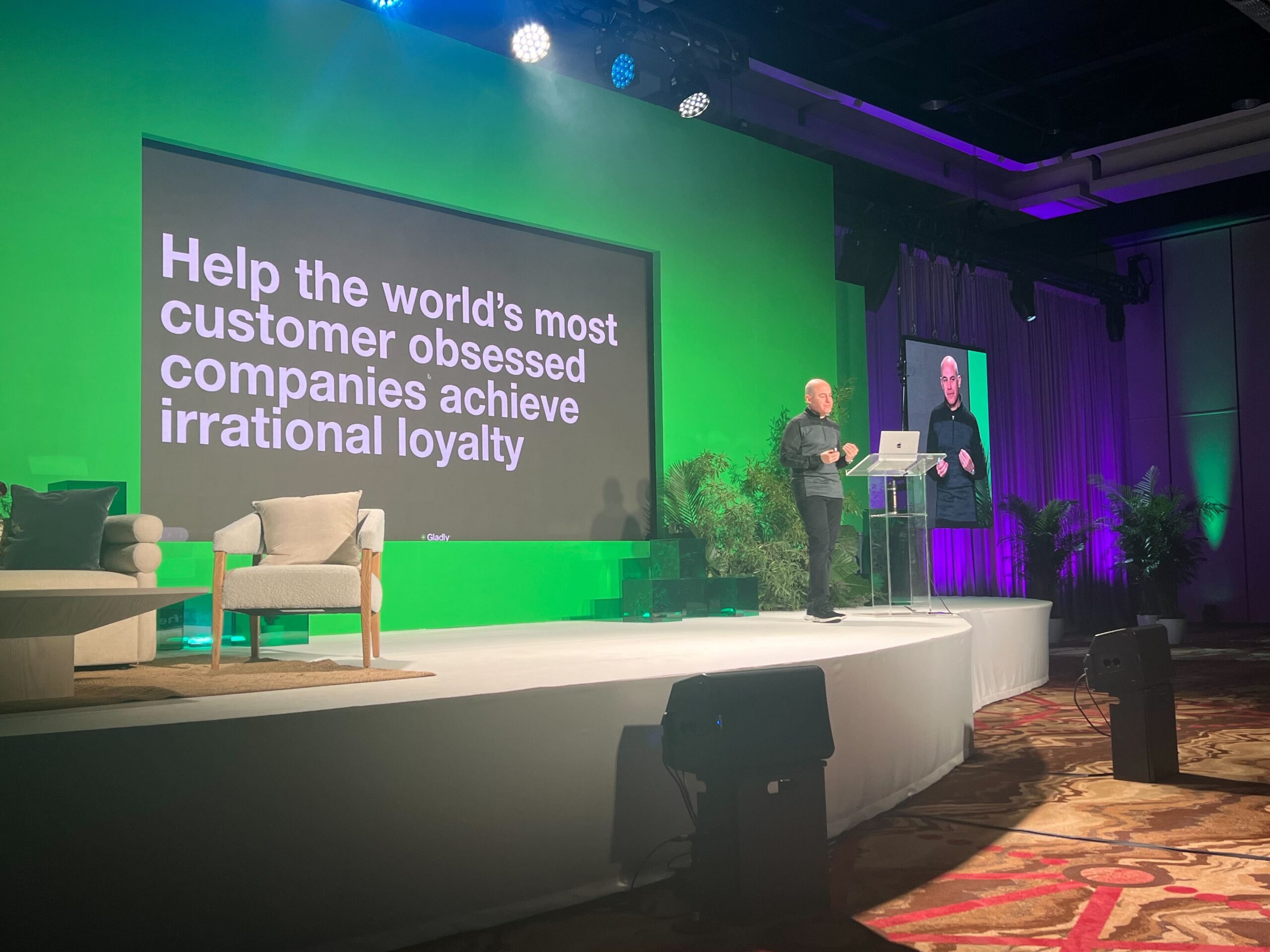 Gladly CEO Joseph Ansanelli on the Gladly Connect Live 2024 stage
